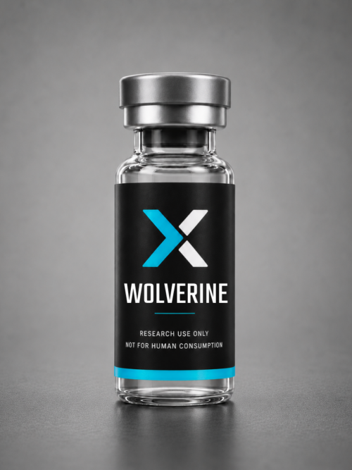 Wolverine (BPC-157 + TB-500) research peptide vial